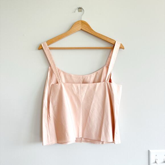Lafayette 148 New York Silk Tank Top Blush Pink L - Picture 2 of 6